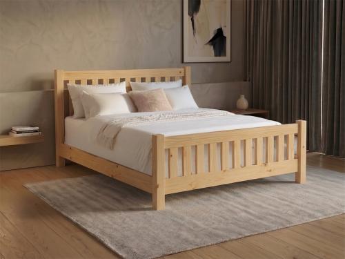 letto basso naturale Bradgate di Get Laid Beds
