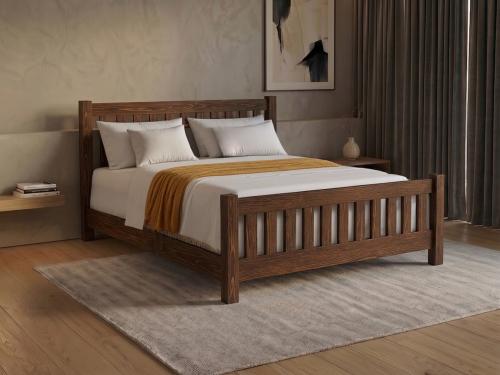 letto basso Bradgate in stile chicco di caffè di Get Laid Beds