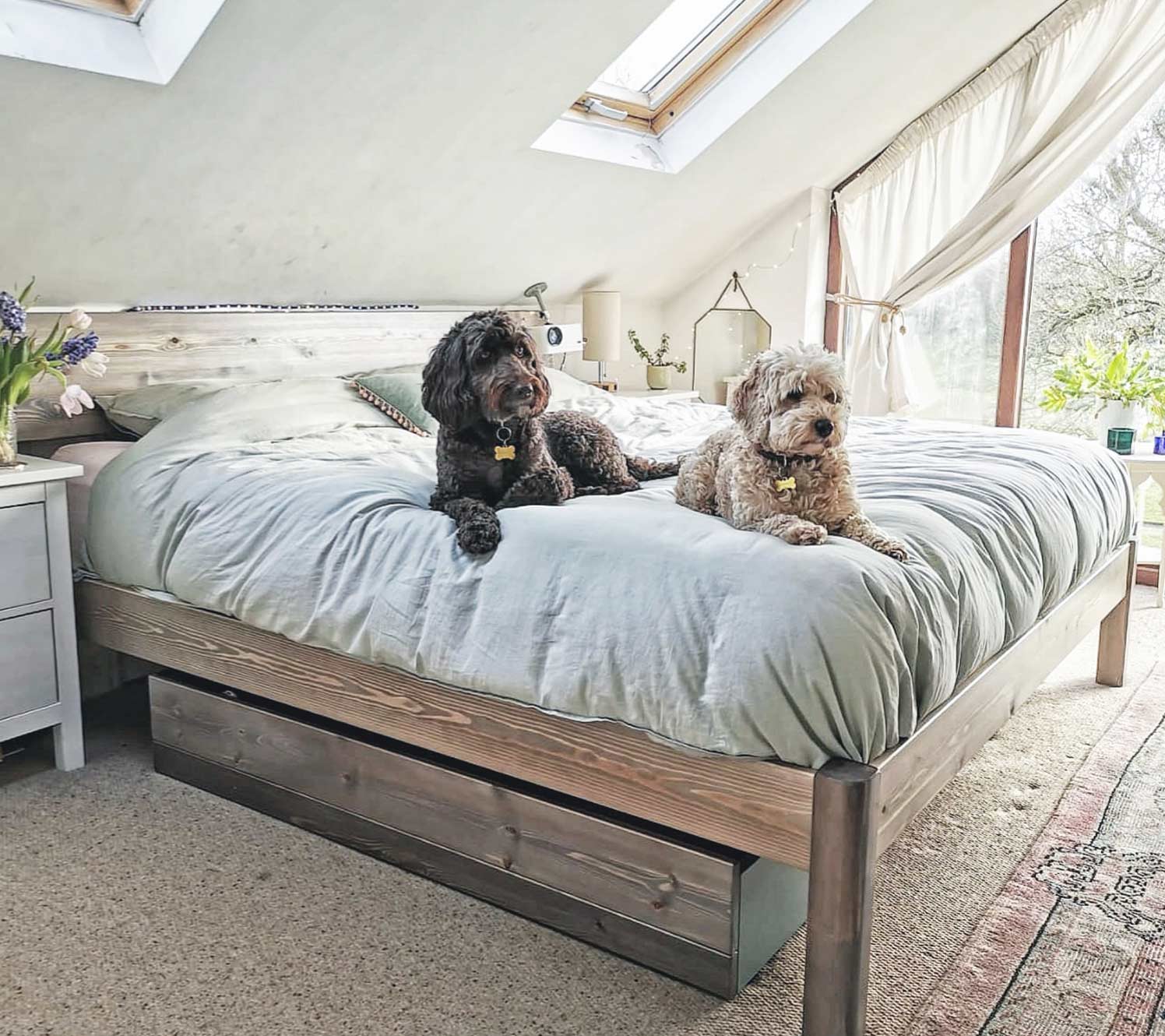 Letti contenitore per camere da letto lunghe e strette