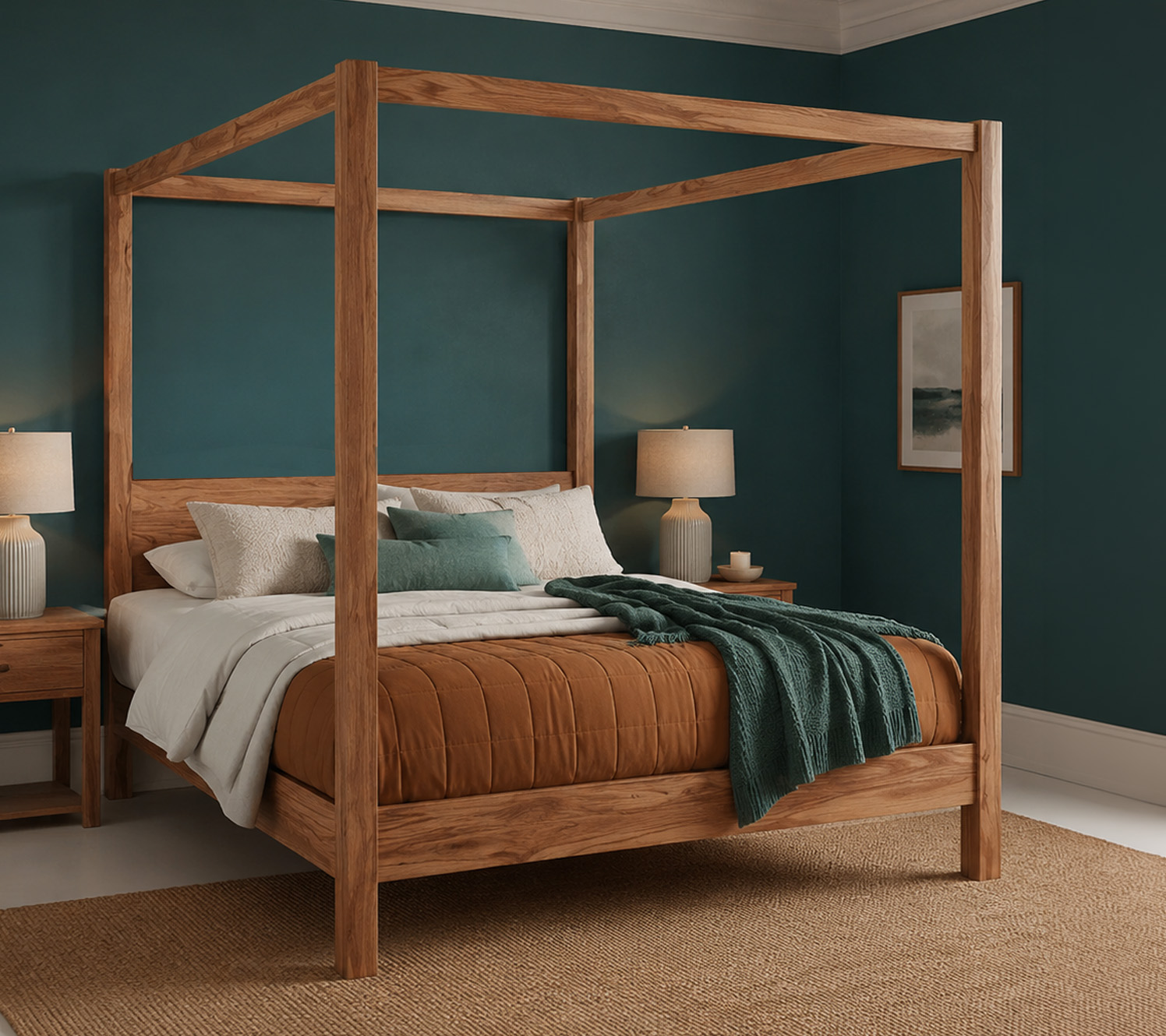 arredamento camera da letto ottanio rovere naturale